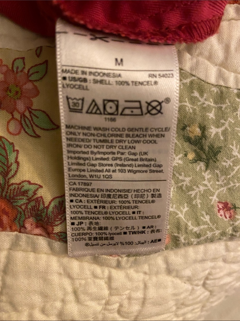 GAP Women's Deep Raspberry Utility Jacket - Picture 6 of 6